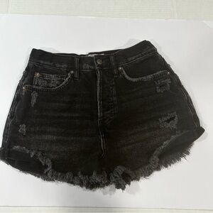 WE the Free people lasso shorts blackwash size 26 Y2K vintage top whimsigoth med